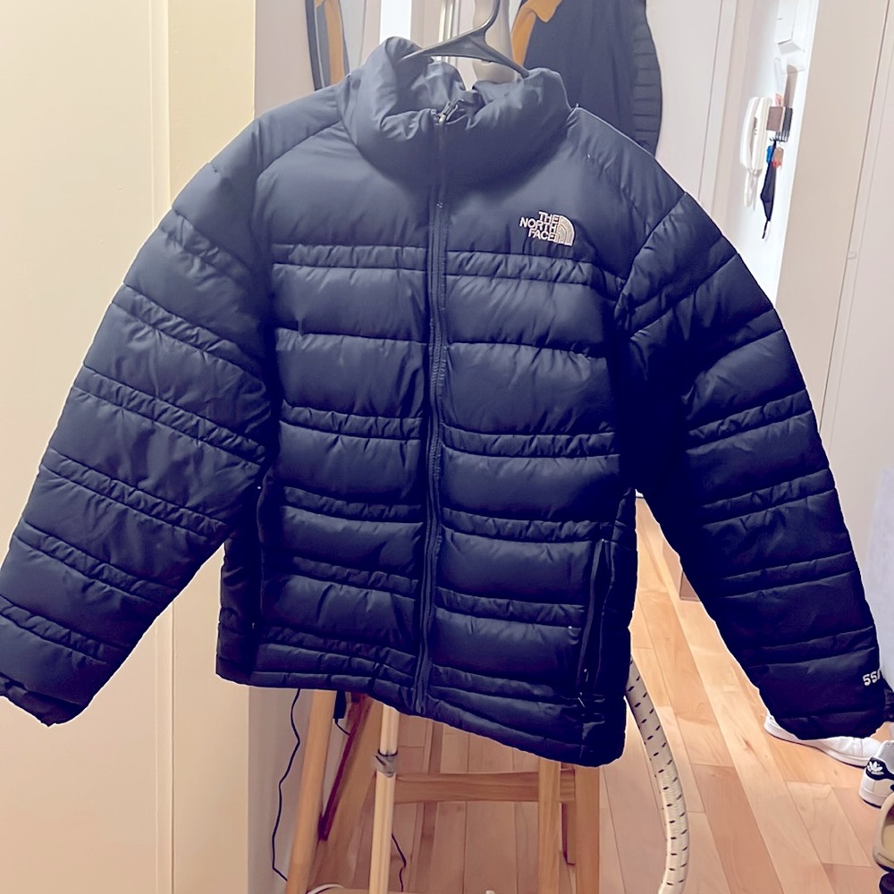 Medium Men’s The North Face Light Down (550) Zip-Up Jacket - Dark Blue